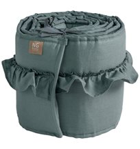 NG Baby spjälskydd vagga, MOOD volang petrol green