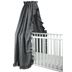NG Baby sänghimmel med volang, MOOD graphite