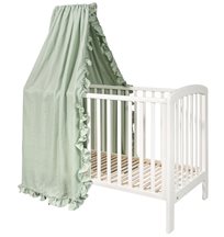NG Baby sänghimmel med volang, MOOD sage green