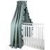 NG Baby sänghimmel med volang, MOOD petrol green