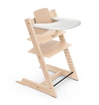 Stokke Tripp Trapp matstolspaket med babyset + bricka, natur