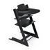 Stokke Tripp Trapp matstolspaket med babyset + bricka, svart