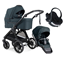 Emmaljunga Sento Pro duovagn Urban Ergo + izi go modular babyskydd