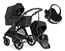 Emmaljunga Sento Pro duovagn Urban Flat + izi go modular babyskydd