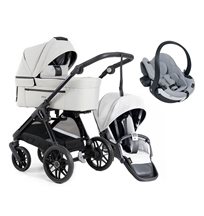 Emmaljunga Sento Pro duovagn Urban Flat + izi go modular babyskydd
