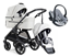 Emmaljunga Sento Pro duovagn Urban Flat + izi go modular babyskydd
