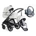 Emmaljunga Sento Pro duovagn Urban Flat + izi go modular babyskydd