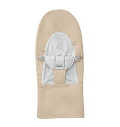 Babybjörn extra tygsits till babysitter, vävd/jersey beige/grå
