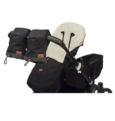 Najell handmuff med dragkedja, matte black