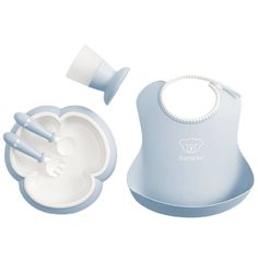 Babybjörn middagsset för barn, blekblå