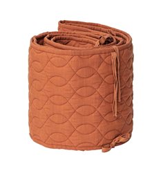 Sebra spjälskydd, quiltat sweet tea brown
