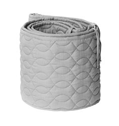 Sebra spjälskydd, quiltat elephant grey