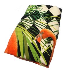 La Millou filt 100% bambu, jungle leave (zebra & flamingo)