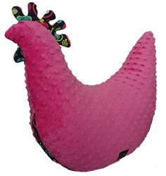La Millou Danas Hen amningskudde, rainbow apples/fuchsia