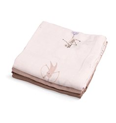 Sebra muslinfilt 3-pack, teeny toes
