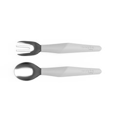 Everyday Baby bestick i rostfritt stål, quiet grey