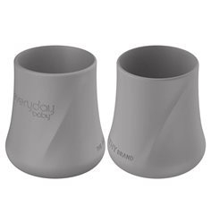 Everyday Baby silikonmugg 2-p, quiet grey