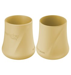 Everyday Baby silikonmugg 2-p, soft yellow