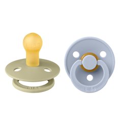 BIBS napp Colour 2-pack 0-6 mån, khaki/dusty blue