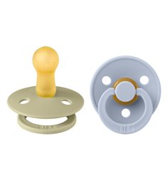 BIBS napp Colour 2-pack 6-18 mån, khaki/dusty blue