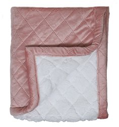 Rätt Start quiltad filt 75x100 cm, rosa