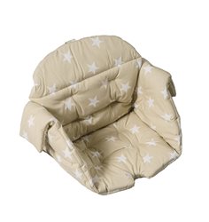 Kaxholmen matstolsdyna, beige stjärna