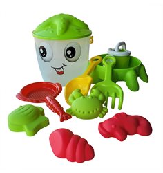 Suntoy hinkset bläckfisk 10-delars, grön