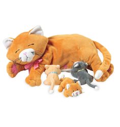 Manhattan Toy katten Nina med ungar