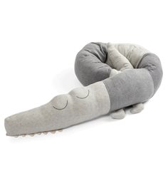 Sebra stickad Croco, elephant grey
