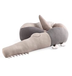 Sebra stickad Croco, seabreeze beige