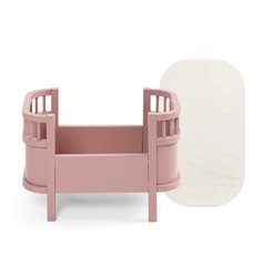 Sebra docksäng inkl madrass, rosa