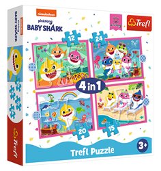Trefl babypussel 4-i-1, Baby Shark