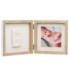 Baby Art fotoram/avgjutning fyrkantig, trä