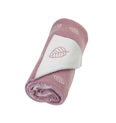 Vinter&Bloom filt Nordic Leaf EKO, soft pink