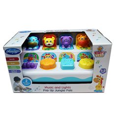 Playgro Music and Lights pop up, djungeldjur