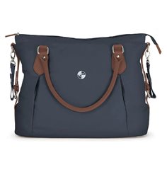 Crescent skötväska Exclusive, navy/ljusbrun