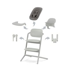 Cybex Lemo 4in1 matstol/sitter/babyset/bricka, suede grey