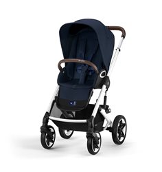 Cybex Talos S Lux sittvagn, ocean blue/silvrigt chassi