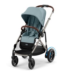 Cybex e-Gazelle S sittvagn, stormy blue/taupe chassi