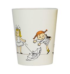 Rätt Start mugg, Pippi Cirkus beige