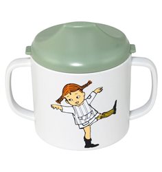 Rätt Start drickpipsmugg spillsäker Pippi cirkus grön