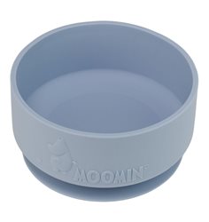 Rätt Start skål i silikon med sugkopp, Mumin sky blue