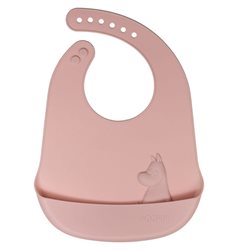 Rätt Start haklapp i silikon, Mumin rosehip pink
