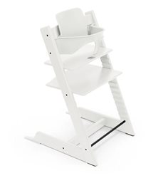 Stokke Tripp Trapp matstolspaket med babyset, vit