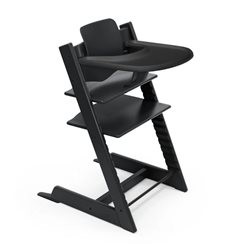Stokke Tripp Trapp matstolspaket med babyset + bricka, svart