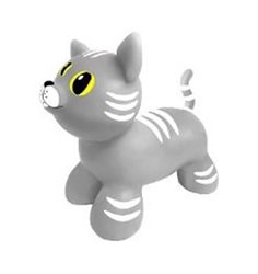 Gerardos Toys hoppleksak, katt grå