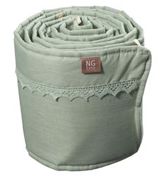NG Baby spjälskydd vagga, MOOD spets sage green