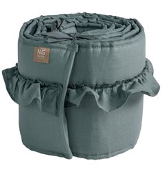 NG Baby spjälskydd vagga, MOOD volang petrol green