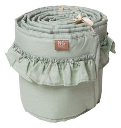 NG Baby spjälskydd vagga, MOOD volang sage green
