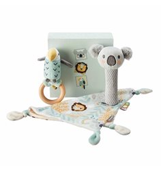 Nuby presentkit snuttefilt & leksaker, animal adventure